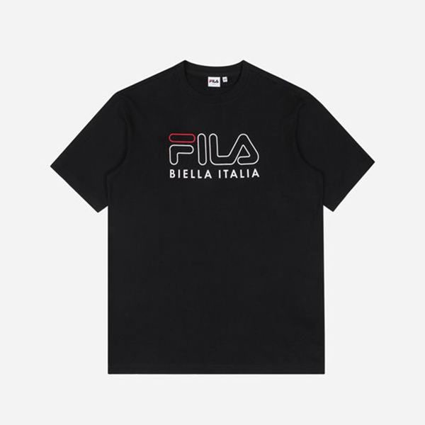 Fila Tričká Damske Čierne - 3D Logo S/S Vypredaj - Slovakia 27105-SVZM